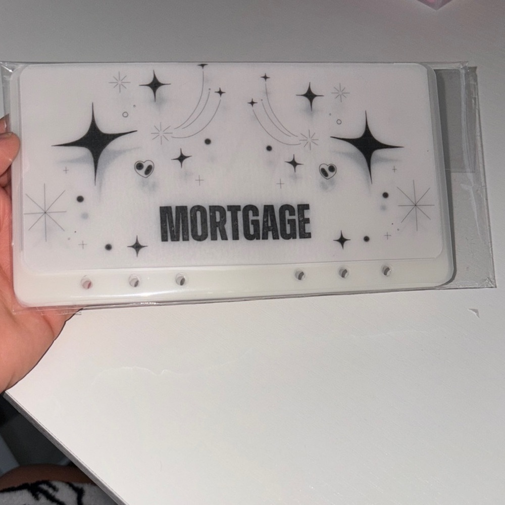 Black and White Starry cash envelopes